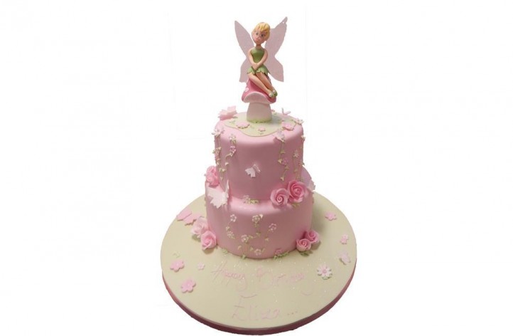 Tinkerbell Two Tiers Cake 